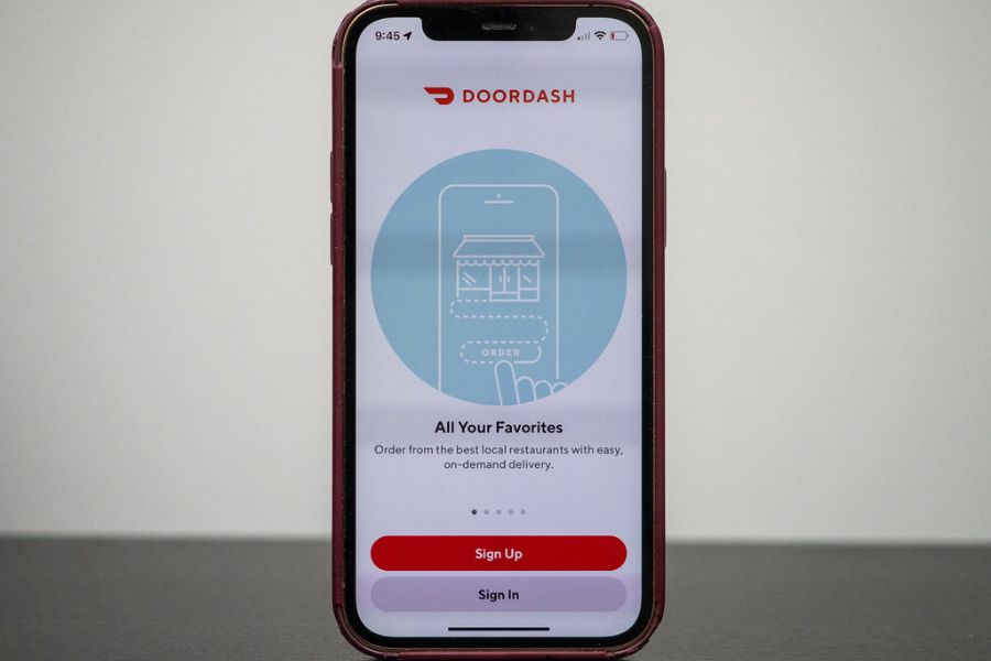 DoorDash app on Iphone